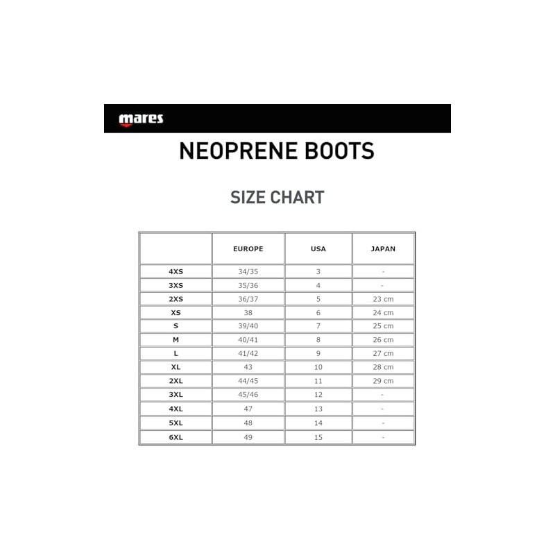 Mares Adult Trilastic 5mm Neoprene Scuba Diving Boots for Men