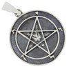 AFP Baphomet Pentagram Pendant 925 Sterling Silver AS-817, Sterling Silver