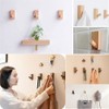 Wall Hooks Hat Rack, Wood Coat Hooks Wall Mounted, 3