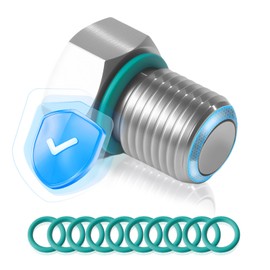 DEEFILL Stainless Steel Engine Neodymium Magnetic Oil Drain Plug fits for Harley Davidson/Buell - Part Number 60328-98B / 60328-98A