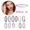 12PCS Girl Choker Necklace Bundle - Henna Tattoo Stretch Elastic