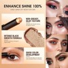 Warm Brown Eyeshadow Stick Shimmer Eyeshadow Pencil Crayon, Hypoallergenic Waterproof