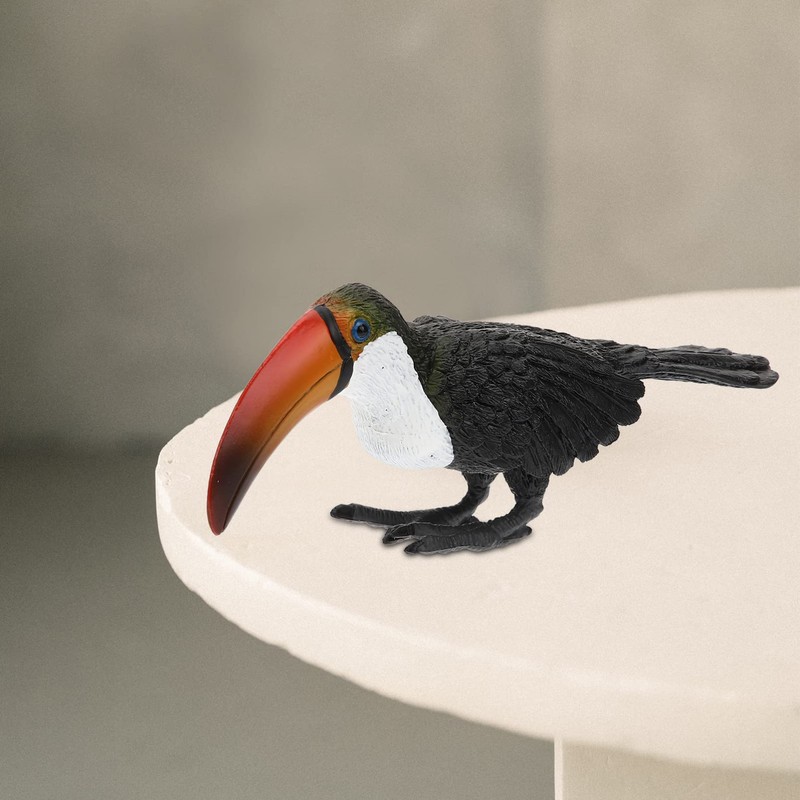 Gadpiparty Toucan Ornament Artificial Bird Child Modeling Plastic Statuette Toucan