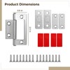 4 PCS Cat Door Silent Hinges with 4 Pcs Kitty