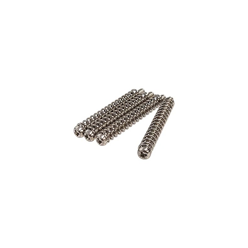 YJB PARTS Humbucker Pickup Screw Spring Set 4pcs/set (mm, Nickel