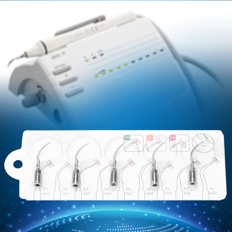 5PCS P1 Dental Ultrasonic Scaler Woodpecker Scaling Perio Tips Endo