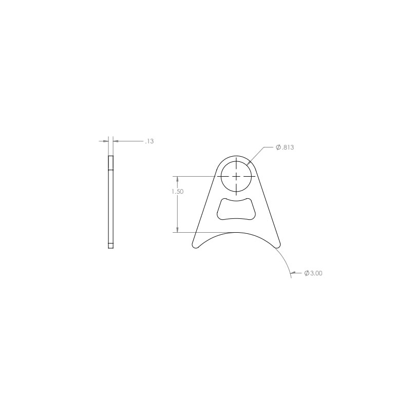 GSI Stainless Steel Exhaust Hanger 1.50" x 3.00" (2 Pack)
