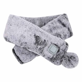 Electric Heated Scarf USB Plush Neck Scarf Graphene Warm Temperature Control Scarf