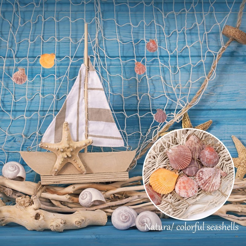 Fishing Net with Shells 200 cm x 150 cm Fishing
