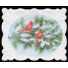 Set of 3 - Christmas Holiday Cardinal Birds Portfolio Boxed