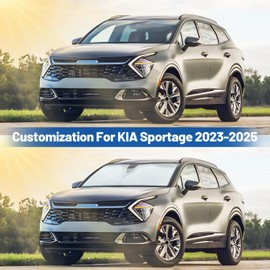 Windshield Sun Shade for KIA Sportage 2023-2025, Custom Fit Car Sun Shades with 420D Fabric & Foldable Memory Steel Wire, Sunshade for Car Windshield UV/Vehicle Interior Accessories