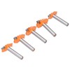 5Pcs 6mm Shank Router Bit Yellow Milling Cutter for Cabinet