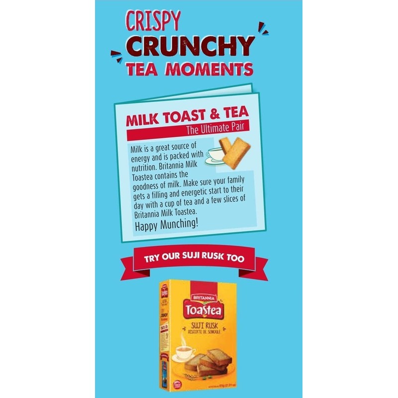 BRITANNIA Toastea Milk Rusk 19.75oz (560g) - Biscotte Au Lait