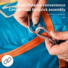 Spanngummi Mit Karabiner 30cm, 4 Stück Spanngummi Mit Haken, Expander Mit Karabinerhaken Für Camping Gepäck Fahrrad Auto Outdoor Befestigung Gummispanner Mit Doppelhaken