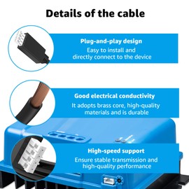 Mondge 3.28FT Direct Cable Compatible with Victron Energy VE.Direct Cable (3.28 ft / 1m) –Replacement VE.Direct to VE.Direct Connection Cable