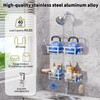 GAOKASE Aluminum Shower Caddy Hanging, Never Rust Shower Organizer- 4