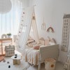 BEIOUDEXIN Kids Canopy Bed Tent - Cotton Linen Hanging Teepee