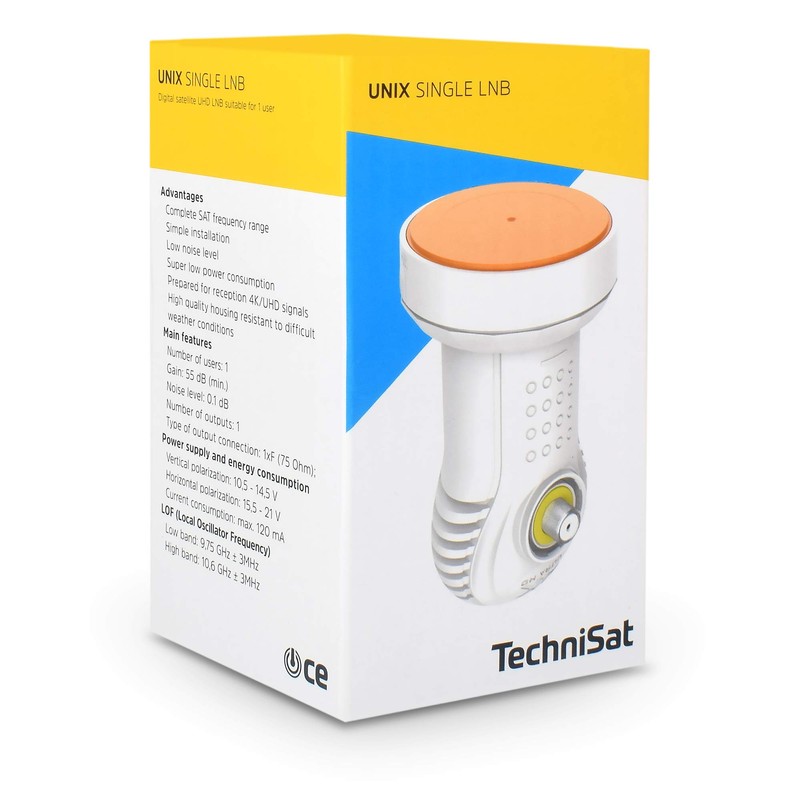 TechniSat Single LNB for 1 User TV Receiver Direct Connection
