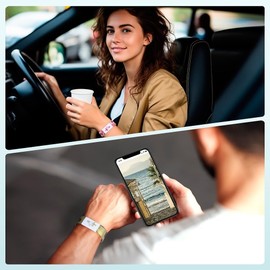 Bible Verse Bracelets With NFC, Christian Daily Bible Verse Bracelet, Inspirational Bible Verse With NFC Music, Wearable Bible Bracelet Christian Wristbands Bible Gifts For Men Women (daily bible nfc bracelet blue)