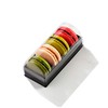 Pastry Chef's Boutique Clear and Black Base Plastic French Macarons