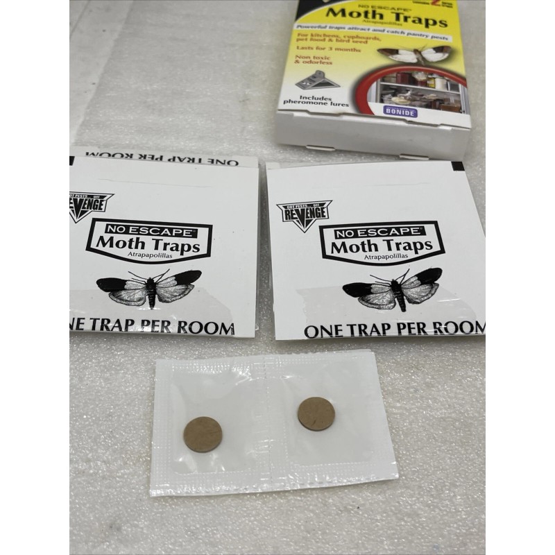 Revenge (2 Pack) Revenge No Escape Moth Traps Lures, For