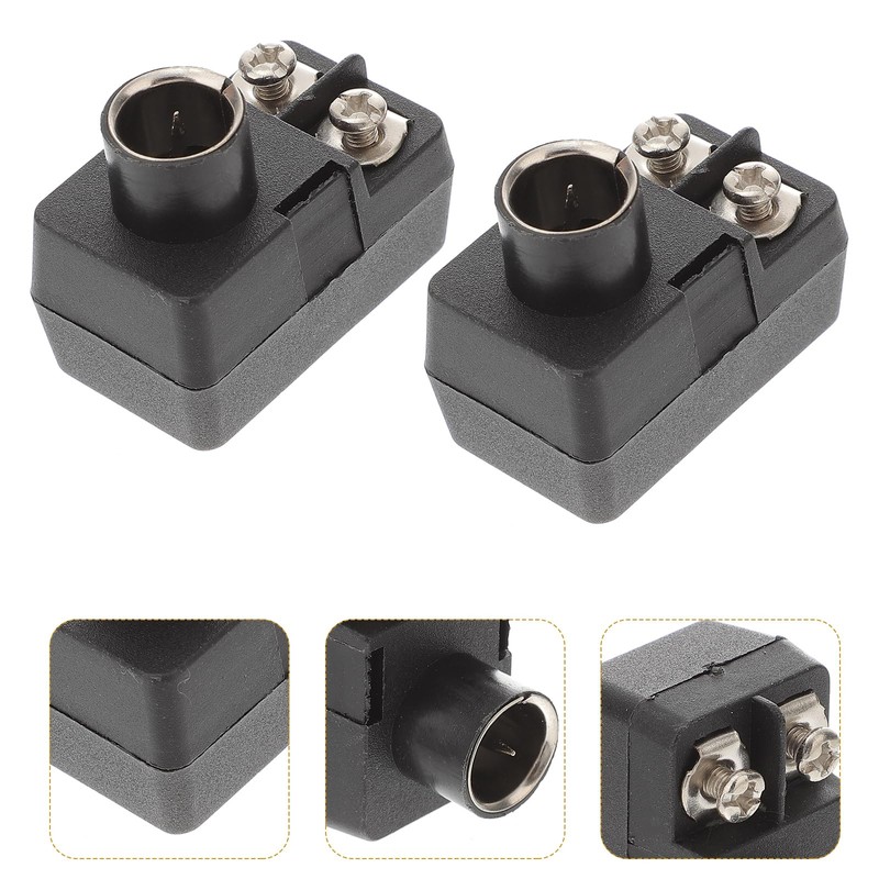 Housoutil 2PCS Right Angle Coax Connector, Cable Connector Adapter, Angle