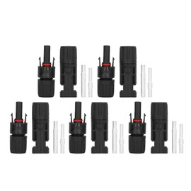 5 Set Solar PV Connectors IP67 Waterproof PPO Insulation High Current Voltage Bearing Capacity PV Cable Connector 1000V 40A