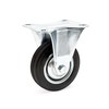 Wiltec Fixed Castor Diameter 100 mm with Rubber Wheel and