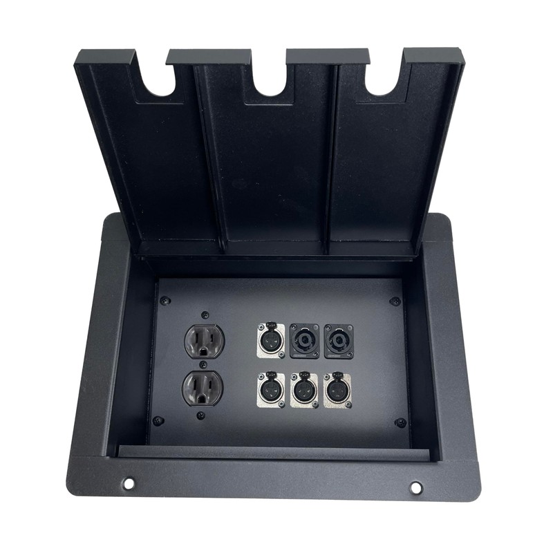 ProCraft Pro Audio Recessed Floor Pocket Box AC Duplex 6