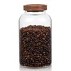 WHJY 95oz Glass Jars with Airtight Lids Transparent Clear Kitchen