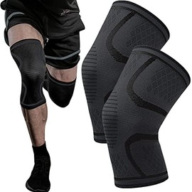 DQST - 1 Par de Rodilleras Deportivas, Rodilleras Elásticas Antideslizantes, Protege tus RodillasAdecuado para Voleibol, Baloncesto, GYM, Correr,