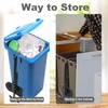ikare Manual Trash Compactor for 60-100L Bins, Trash Compactor for