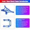 For 1/10 Traxxas Slash 2WD/Stampede/Bandit/Rustler RC Car Parts Metal Full