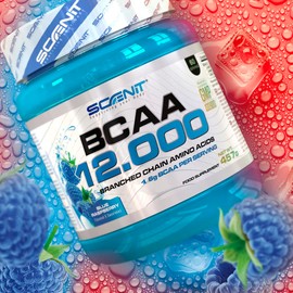 BCAA Powder - BCAA - BCAA 12,000-457 g - BCAA Drink - BCAA Amino Acids - BCAA Amino Acids Powder - Amino Acids Powder - Amino Acids BCAA (Blue Raspberry)