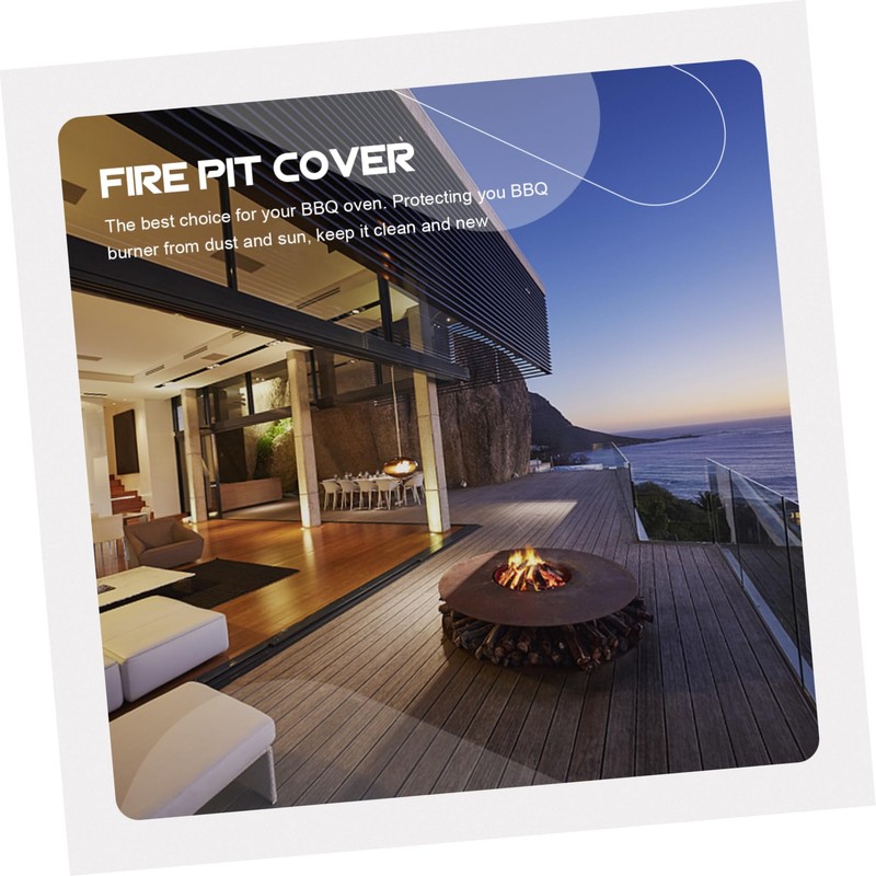 Levemolo Fire Pit Cover Outdoor Stove Protector Heavy Duty Patio