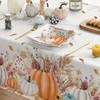 Horaldaily Fall Tablecloth 150x260 Centimetre Rectangular, Thanksgiving Autumn Harvest Pumpkin