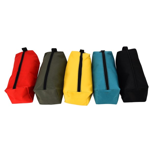 Jadeshay Pack of 5 Tool Bags with Zip, Hardware Tool