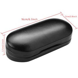 SteelFever 2 in 1 Double Sided Portable Glasses Case Travel Contact Lens Case (Black)