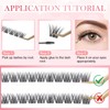 Glowing Win Individual Lashes 144PCS Cluster Lashes Natural Look Wispy