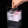 LIXIMMAZN 10 Layers Acrylic Lash&Nail Extensions Storage Organizer,Cosmetic Makeup Container