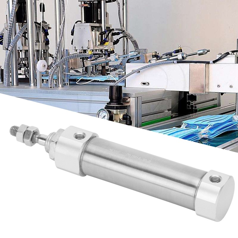 Pneumatic Air Cylinder Mini Double Acting Single Rod Stroke Stainless
