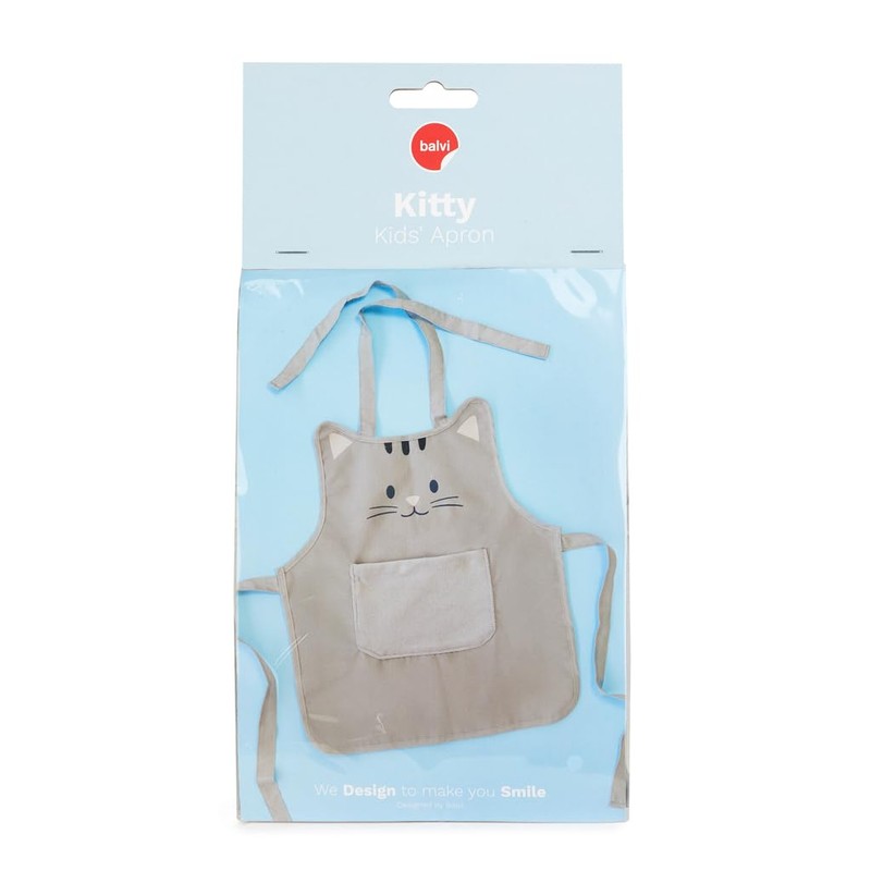 balvi Apron Kitty with Front Pocket Polyester