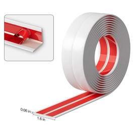 Elvone 40 Feet Inside & Outside Corner Trim Molding, Flexible Peel and Stick Corner Guards Protector for Tile and Wall Edges Gaps, White