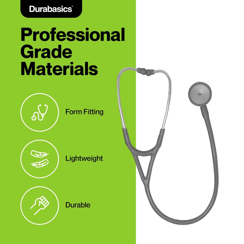 Durabasics - Juego de estetoscopios (2 tamaños), color gris