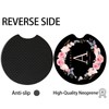 2pcs Letter A Car Coasters,Absorbent Universal neoprener Cup Holder Coasters