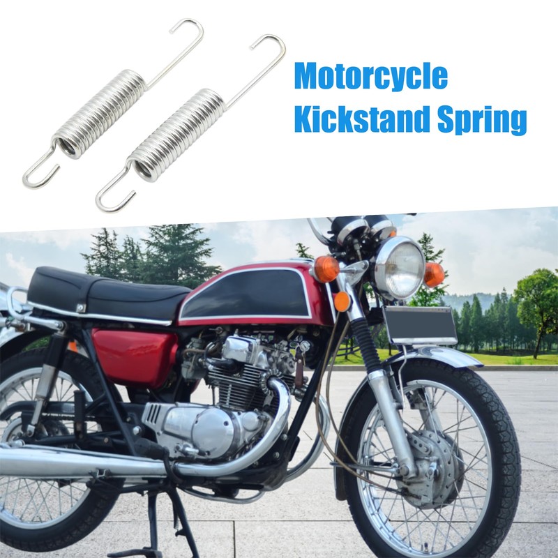 A ABSOPRO 12.5cm Motorcycle Foot Bracket Kickstand Return Spring Side
