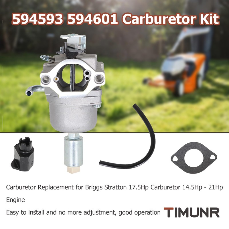 Timmer 594593 Carburetor Replacement for Briggs Stratton 17.5HP 591731 594601