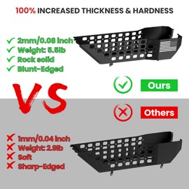 DIAMOOKY Metal Front Door Pocket Storage Box for Jeep Wrangler JL JLU 4XE 2018-2026 & Gladiator JT 2020-2023 2024 2025 2026 Accessories Door Storage Organizer Molle Panels (Not for Power Seats), 2PCS