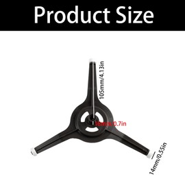 Arm Microwave Oven Turntable Ring - Rotating Roller Support for 10.6" Glass Flat Turntable Plate