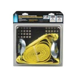 MINTCRAFT FH64061 ProSource Heavy Duty Emergency Tow Strap, 10000 Lb 15 Ft L W, Polyester, 2" x 15'